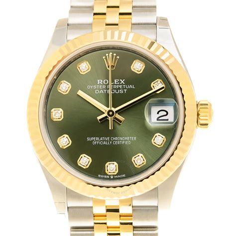 mid size rolex dials olive|rolex datejust 31 18 ct.